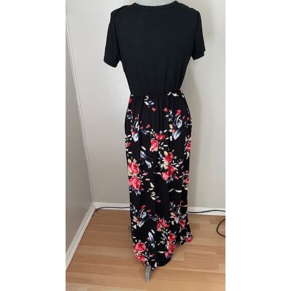 Misfay NWT Women's Loose Casual Long Floral Dress with Pockets size Large - Picture 2 of 4